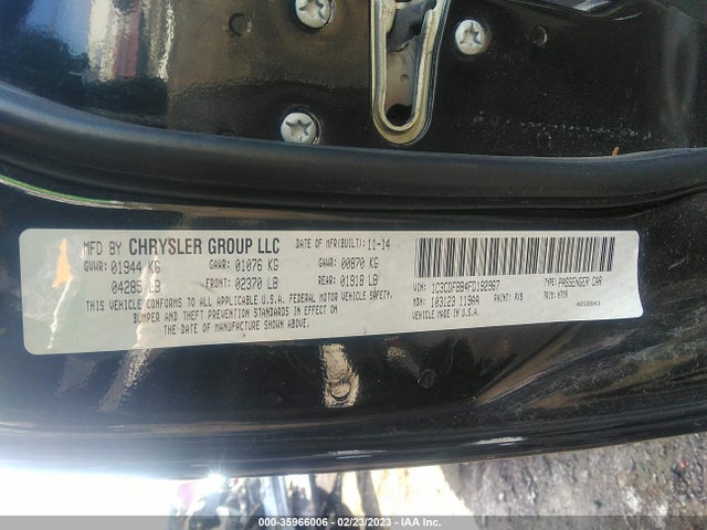 Dodge DART SXT 2015 1C3CDFBB4FD192967 Image 10