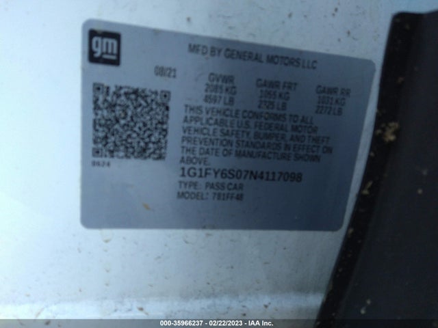 Chevrolet Bolt Euv Lt 2022 1G1FY6S07N4117098 Image 10