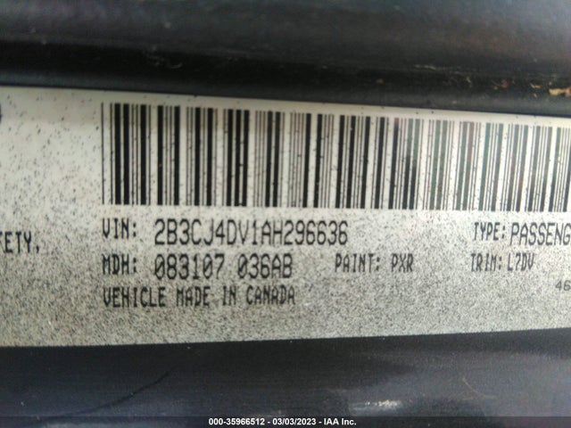 Dodge Challenger Se 2010 2B3CJ4DV1AH296636 Image 10