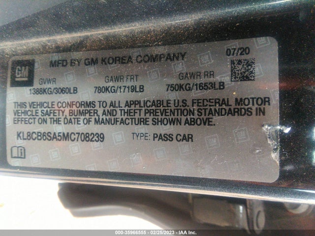 Chevrolet SPARK LS 2021 KL8CB6SA5MC708239 Image 9