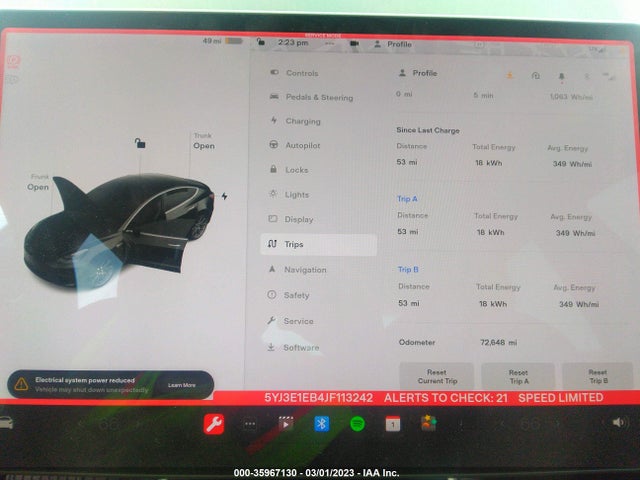 Tesla Model 3 Long Range 2018 5YJ3E1EB4JF113242 Image 7