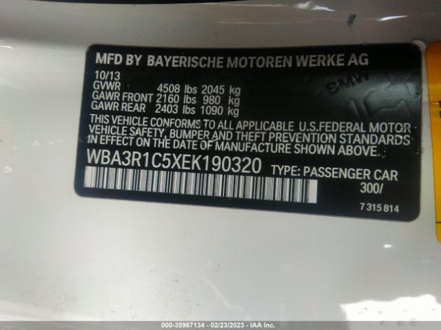 WBA3R1C5XEK190320 BMW 4 Series 435i