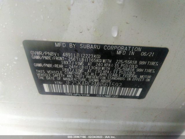 JF2SKARC6MH561592 Subaru Forester Sport