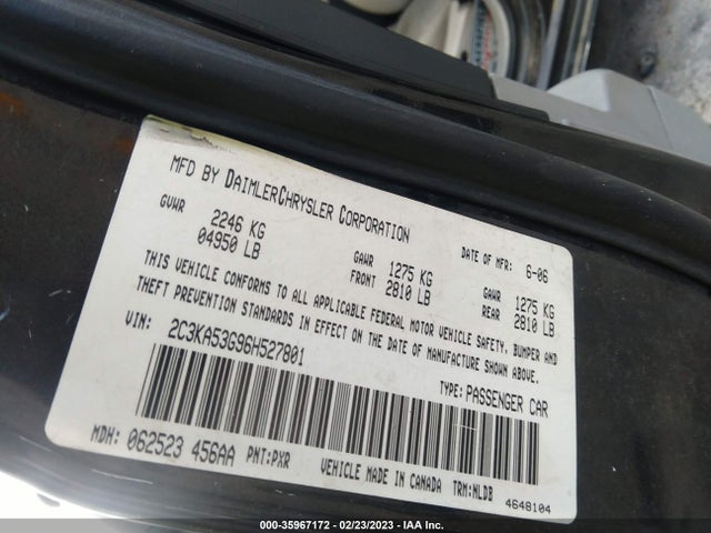 Chrysler 300 Touring 2006 2C3KA53G96H527801 Image 10