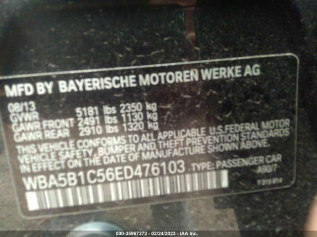 WBA5B1C56ED476103 BMW 5 Series 535i