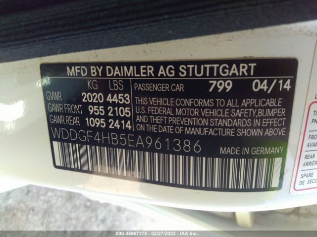 WDDGF4HB5EA961386 Mercedes-Benz C-class C 250