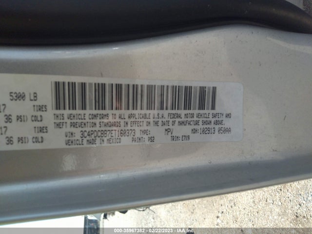 Dodge Journey Sxt 2014 3C4PDCBB7ET160373 Image 9