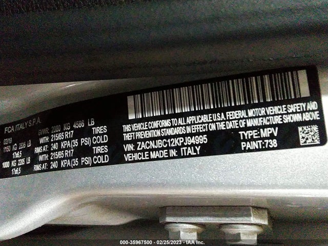 Jeep Renegade Trailhawk 2019 ZACNJBC12KPJ94995 Image 9