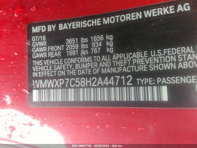 2017 Mini Cooper, VIN: WMWXP7C58H2A44712