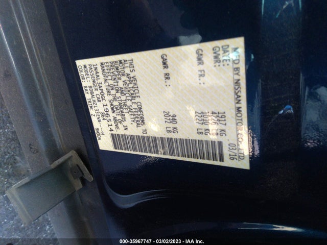 Nissan Altima 2.5 Sr 2016 1N4AL3AP0GC196514 Image 10