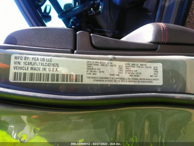 1C4RJFLTXLC421675 Jeep Grand Cherokee Trailhawk