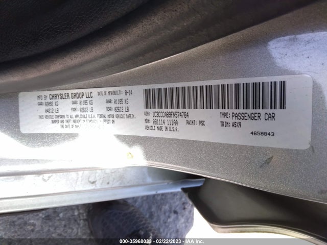 1C3CCCAB9FN574764 Chrysler 200 Limited