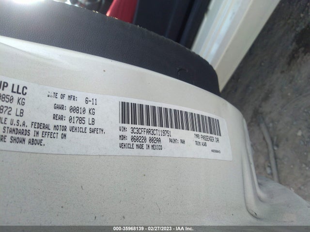 3C3CFFAR3CT119751 Fiat 500