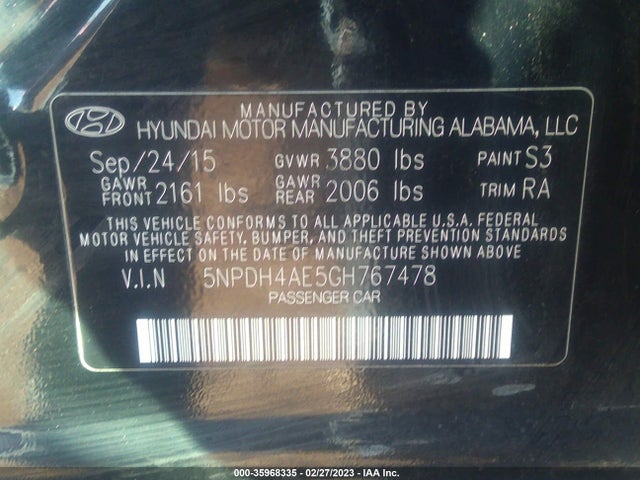 Hyundai ELANTRA SE 2016 5NPDH4AE5GH767478 Image 11