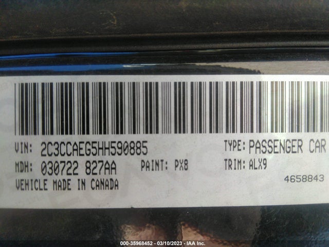 2C3CCAEG5HH590885 Chrysler 300 300c