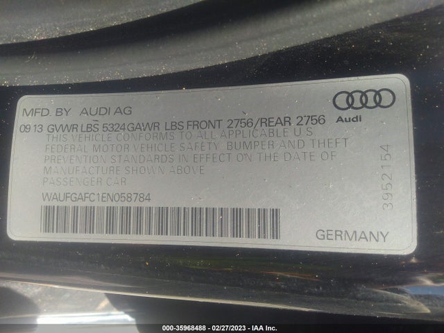 WAUFGAFC1EN058784 Audi A6 3.0t Premium Plus