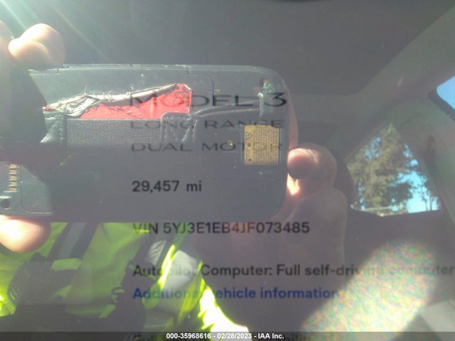 Tesla Model 3 Long Range 2018 5YJ3E1EB4JF073485 Image 8