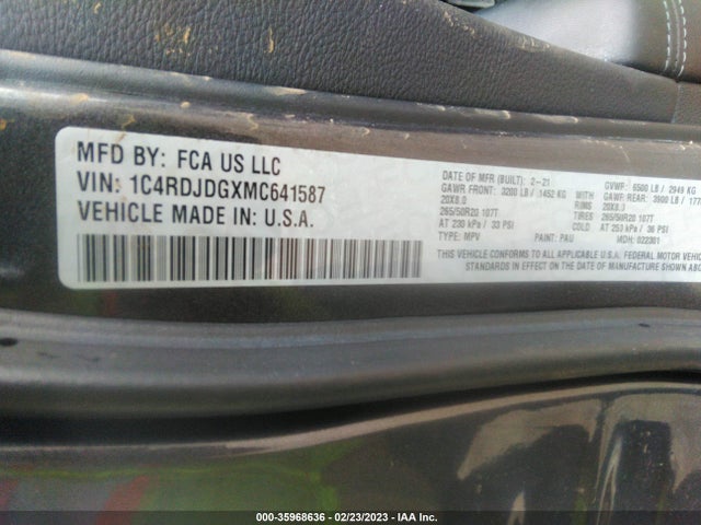 Dodge Durango Gt Plus 2021 1C4RDJDGXMC641587 Image 9