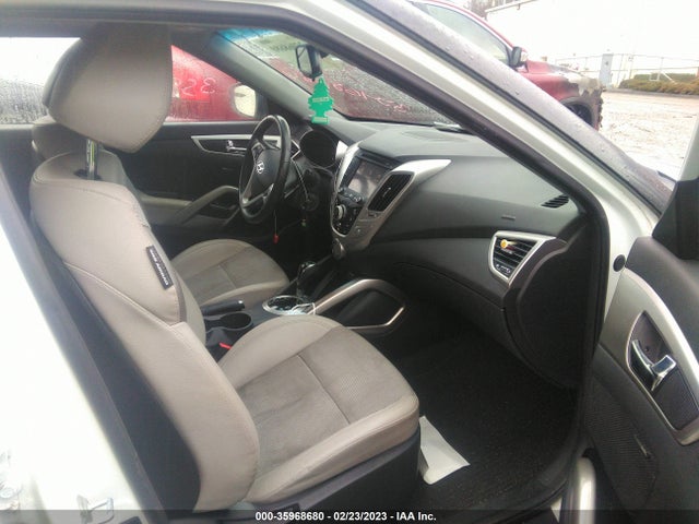 2013 HYUNDAI VELOSTER W/GRAY INT VIN: KMHTC6ADXDU167663