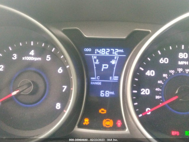2013 HYUNDAI VELOSTER W/GRAY INT VIN: KMHTC6ADXDU167663