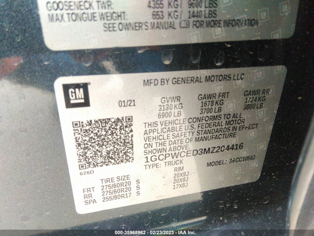 Chevrolet Silverado 1500 Lt 2021 1GCPWCED3MZ204416 Image 9