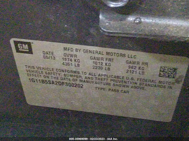 Chevrolet MALIBU LS 2013 1G11B5SA2DF300202 Image 10