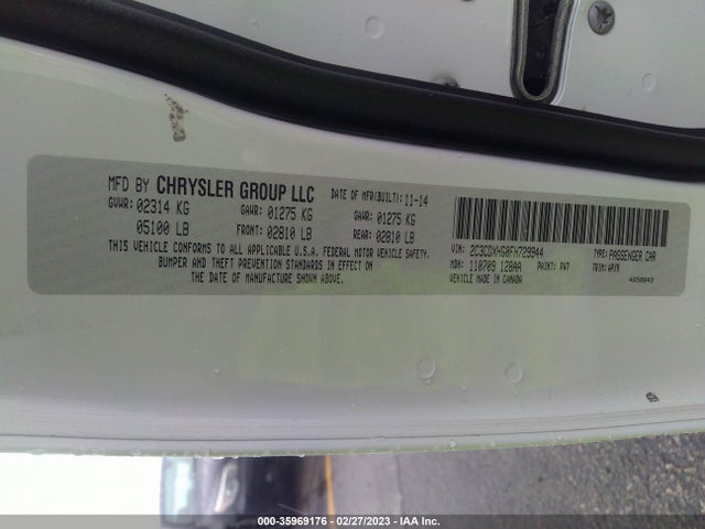 Dodge Charger Sxt 2015 2C3CDXHG0FH729944 Image 9