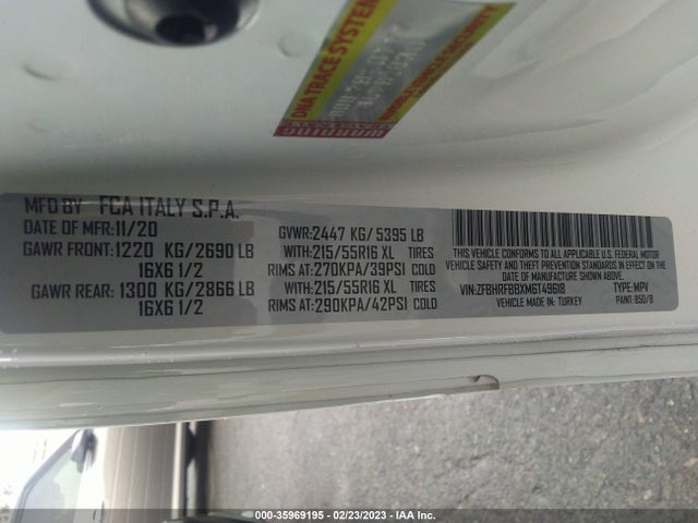 RAM Promaster City Slt 2021 ZFBHRFBBXM6T49618 Image 10