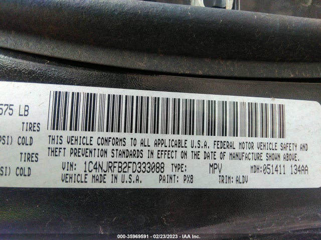 Jeep Patriot High Altitude Edition 2015 1C4NJRFB2FD333088 Image 10
