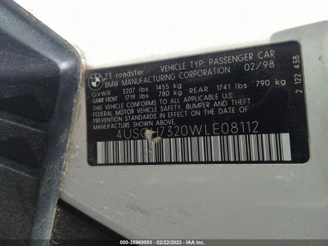 4USCH7320WLE08112 BMW 3 Series 1.9l