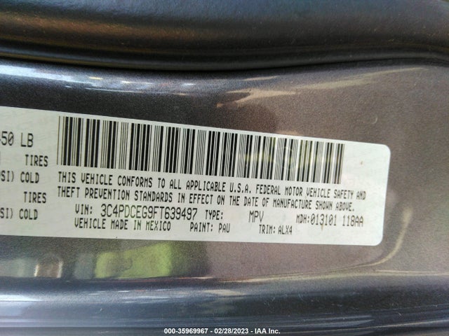 Dodge Journey R/t 2015 3C4PDCEG9FT639497 Image 9