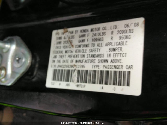 Acura TSX 2009 JH4CU26639C013795 Image 10