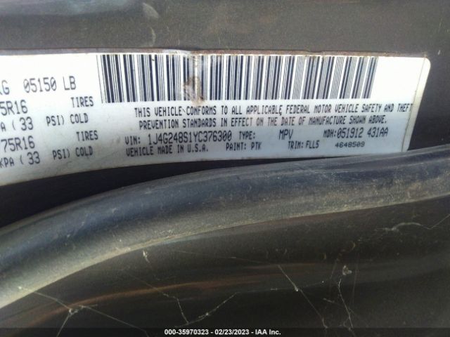 1J4G248S1YC376300 Jeep Grand Cherokee Laredo