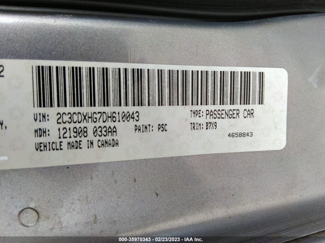 Dodge Charger Sxt 2013 2C3CDXHG7DH610043 Image 10