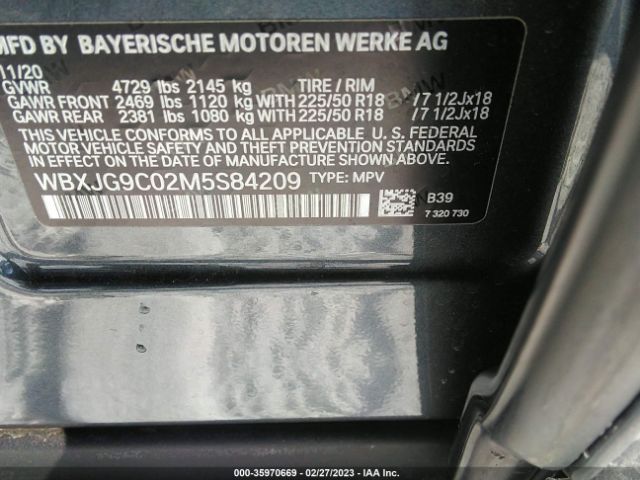 WBXJG9C02M5S84209 BMW X1 Xdrive28i