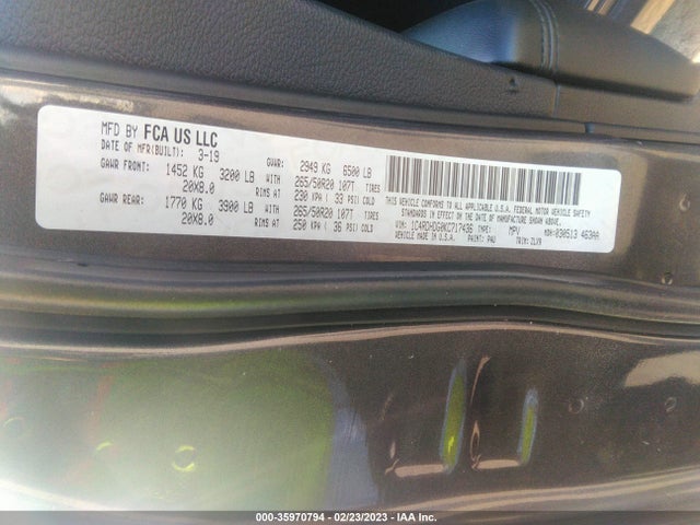 Dodge Durango Gt Plus 2019 1C4RDHDG0KC717436 Image 9