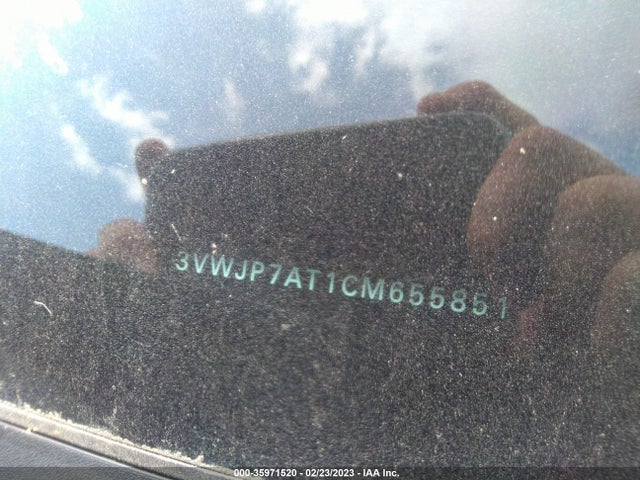 2012 VOLKSWAGEN BEETLE 2.5L PZEV VIN: 3VWJP7AT1CM655851
