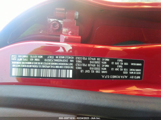 ZASPAKBN4L7C85210 Alfa Romeo STELVIO TI