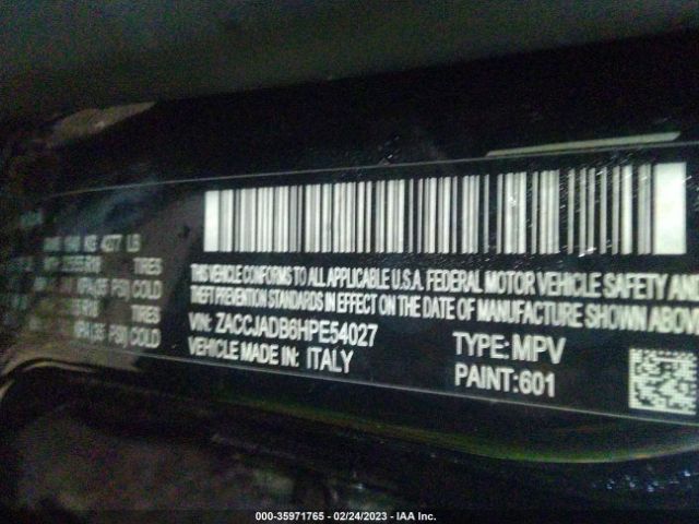 ZACCJADB6HPE54027 Jeep Renegade Limited