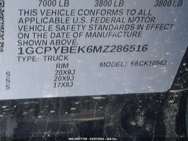 Chevrolet Silverado 1500 Custom 2021 1GCPYBEK6MZ286516 Image 9