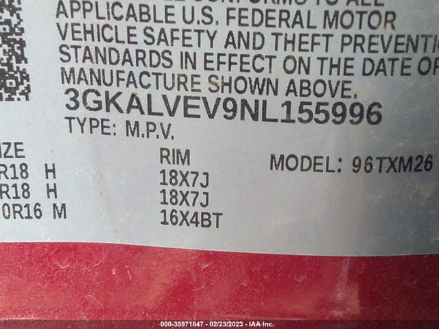 GMC Terrain Slt 2022 3GKALVEV9NL155996 Image 10
