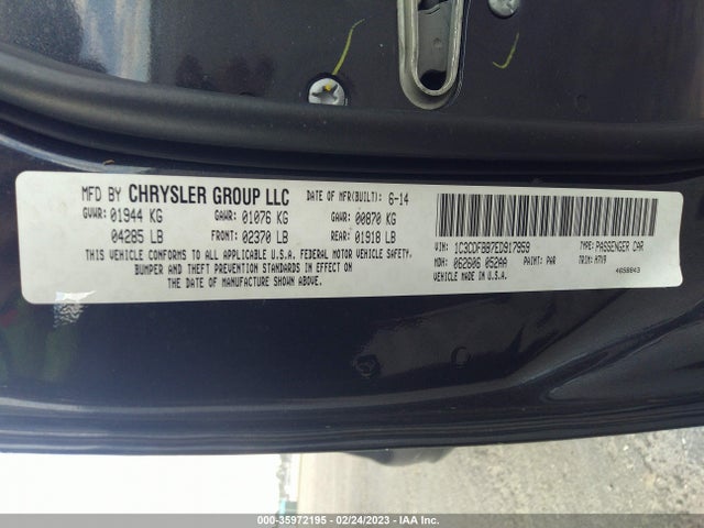 Dodge DART SXT 2014 1C3CDFBB7ED917959 Image 9