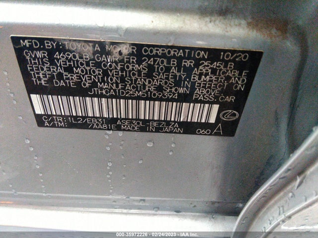 JTHCA1D25M5109394 Lexus Is Is 300