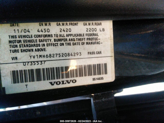 Volvo S40 2005 YV1MH682752084293 Image 10