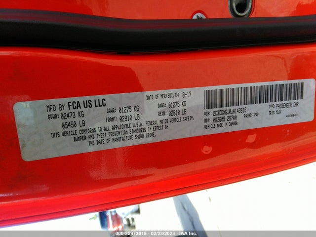 Dodge Charger Daytona 392 2018 2C3CDXGJ0JH143816 Image 9