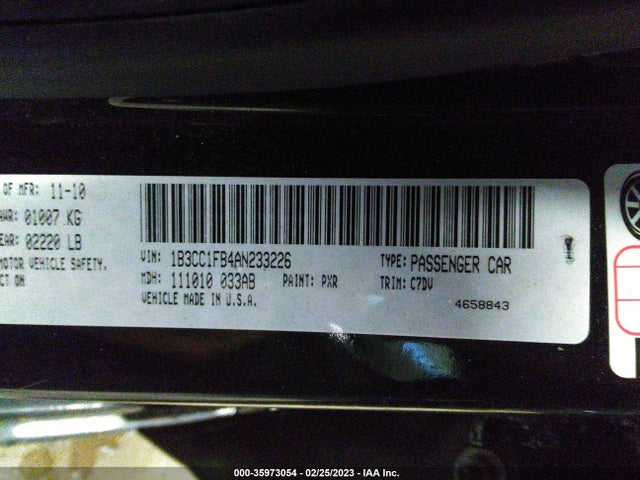 Dodge Avenger Express 2010 1B3CC1FB4AN233226 Image 9