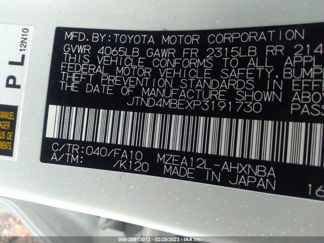 Toyota Corolla Hatchback Se 2023 JTND4MBEXP3191730 Image 9