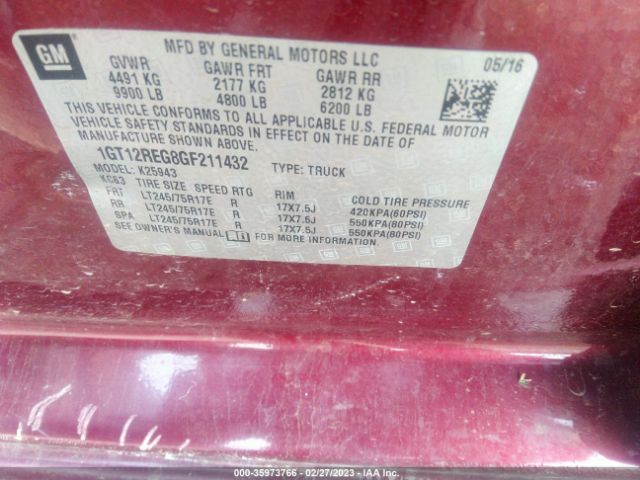 1GT12REG8GF211432 GMC SIERRA 2500HD