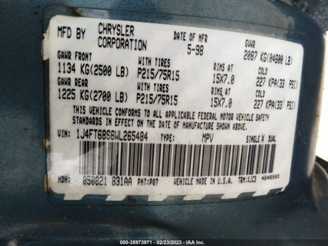 1J4FT68S6WL265484 Jeep Cherokee Sport/classic