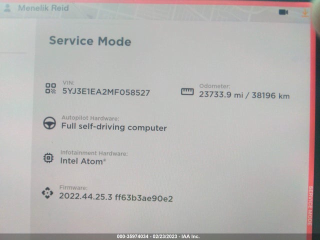 Tesla Model 3 Standard Range Plus 2021 5YJ3E1EA2MF058527 Image 7